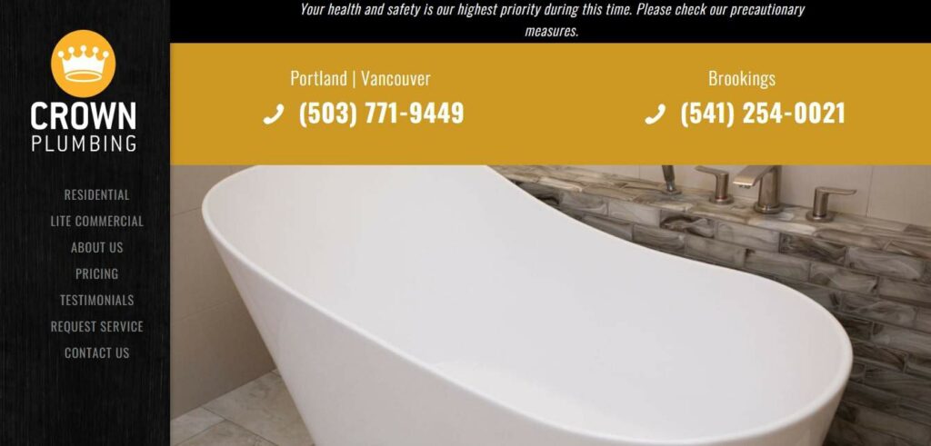 Crown Plumbing's Homepage