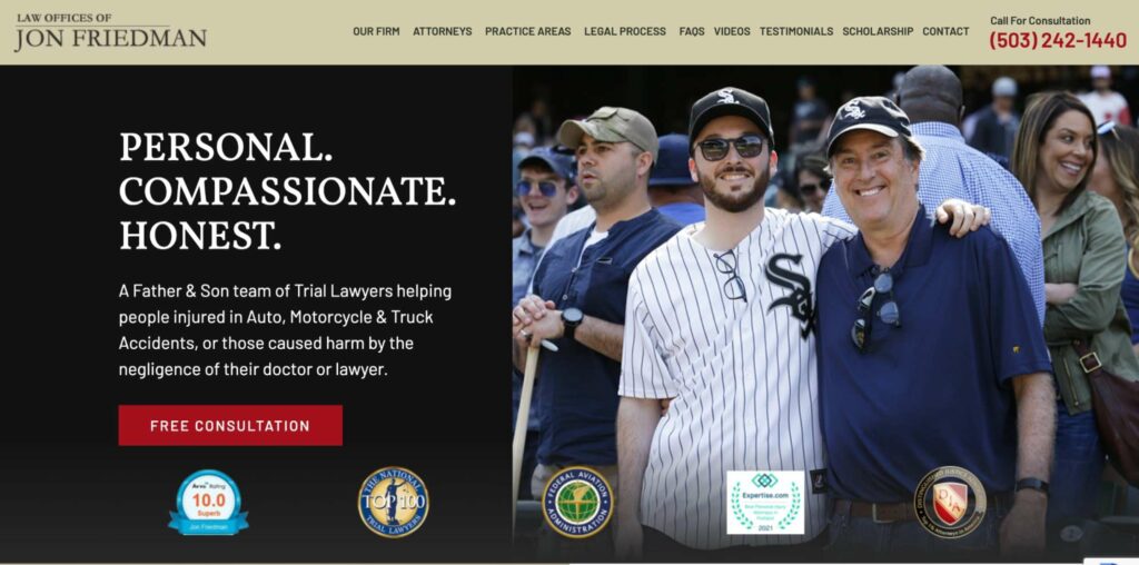 Law Offices of Jon Friedman's Homepage