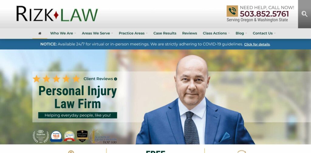 Rizk Law's Homepage