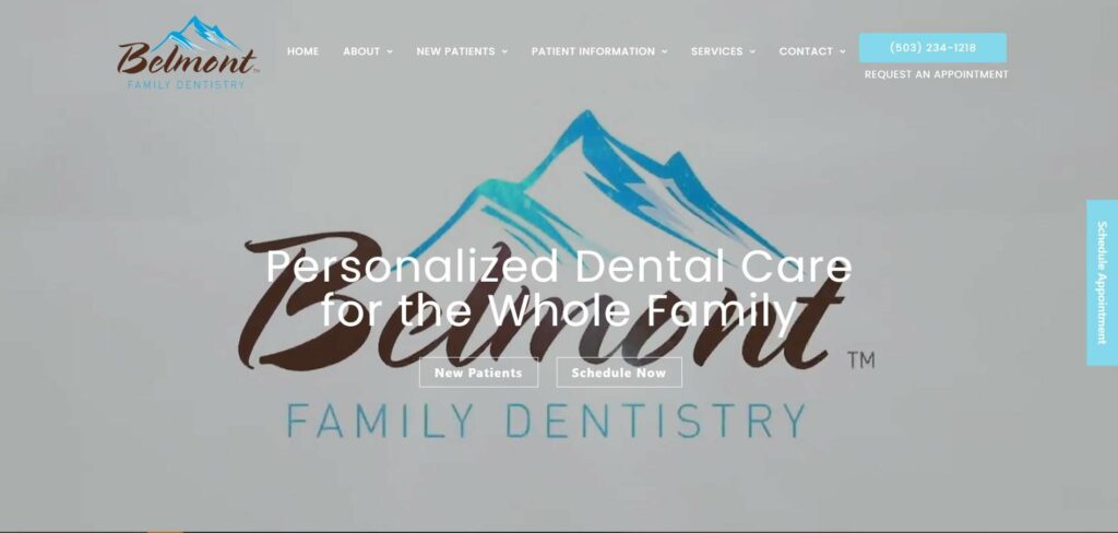 Belmont Family Dentistry Homepage