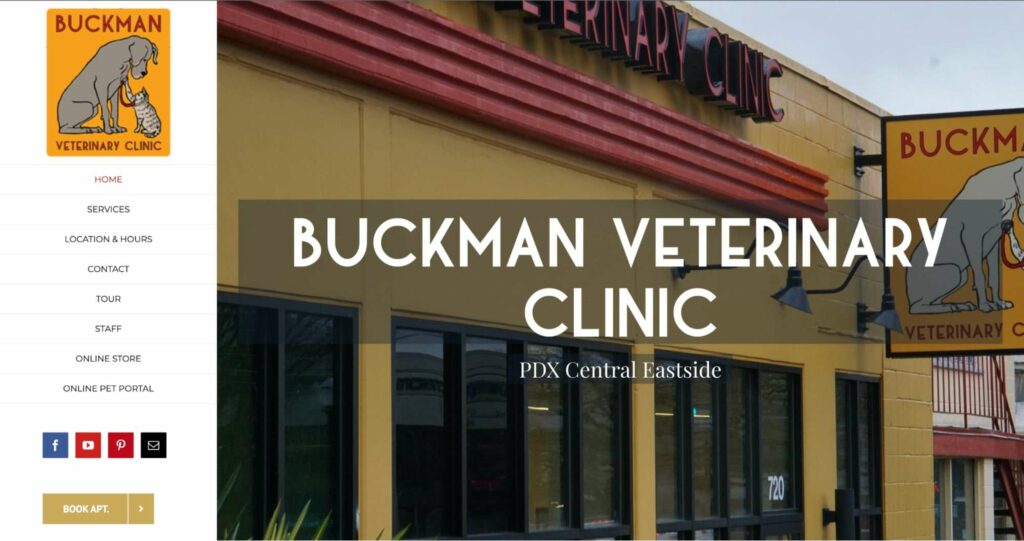 Buckman Veterinary Clinic Homepage