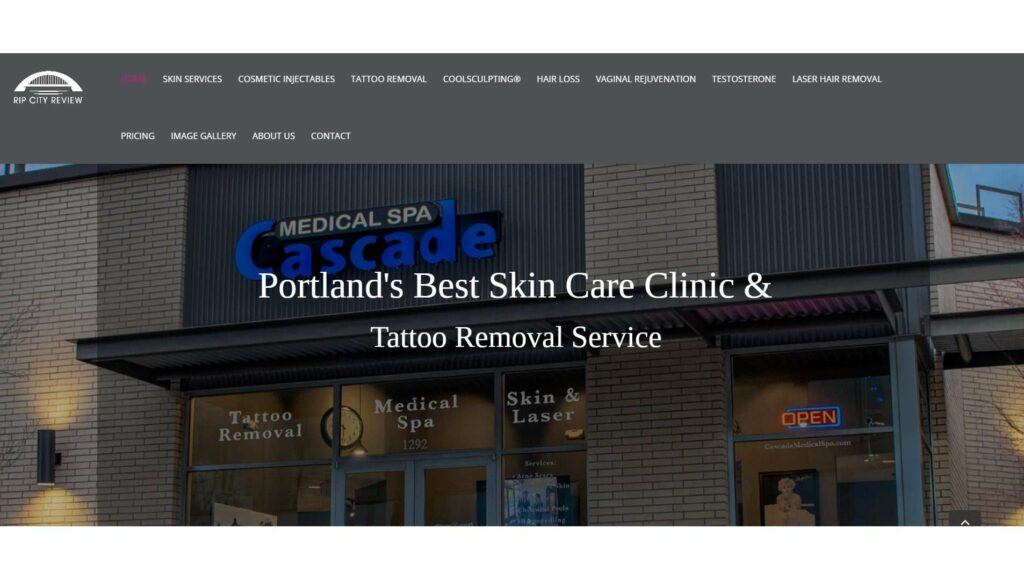 Cascade Medical Spa Homepage