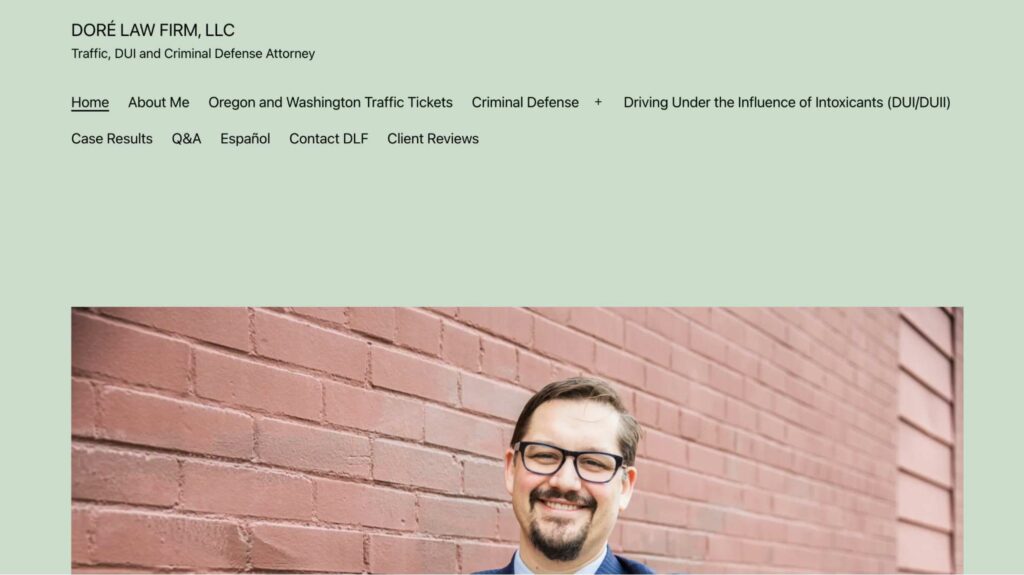 Dore Law Firm Homepage