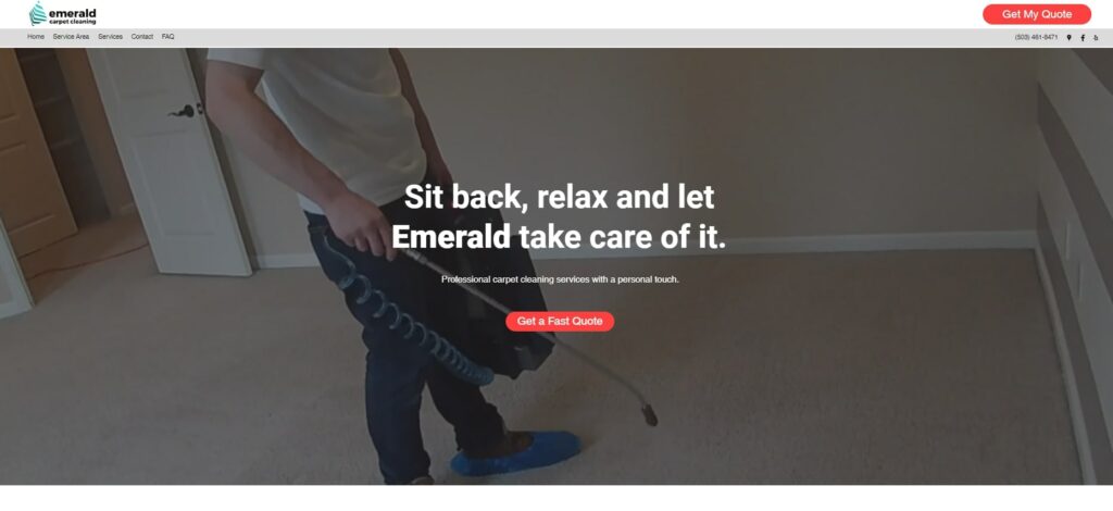 Emerald Carpet Cleaning's Homepage