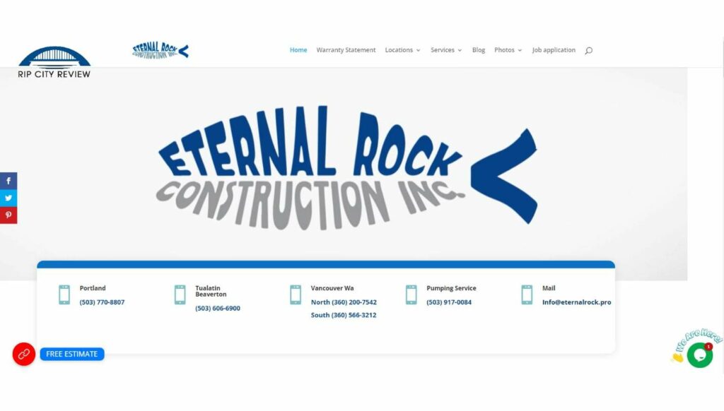 Eternal Rock Construction Inc. Homepage
