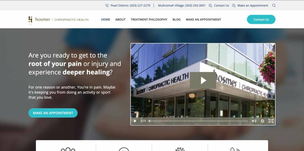 Hosmer Chiropractic Health Homepage