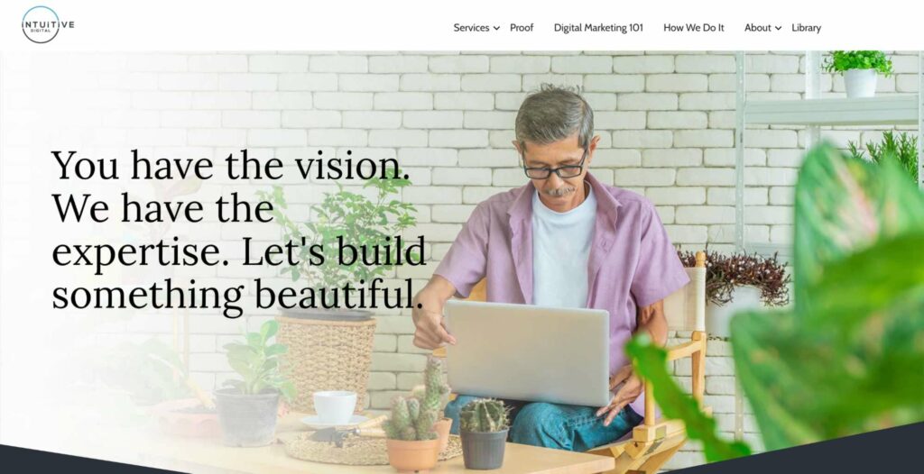 Intuitive Digital Homepage