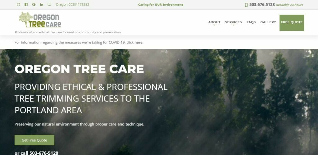 Oregon Tree Care Homepage