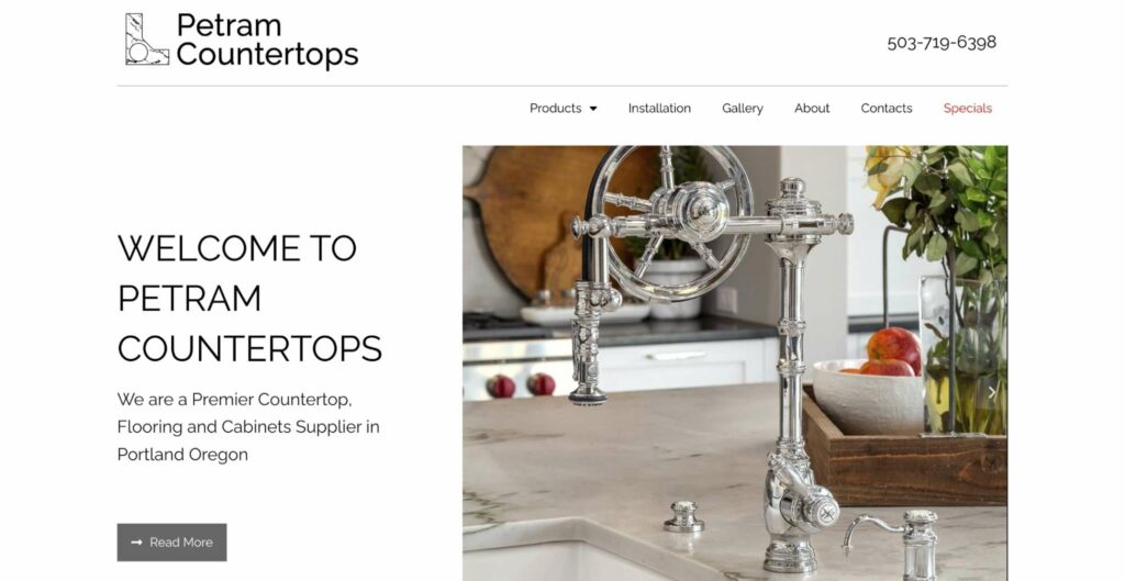 Petram Countertops Homepage