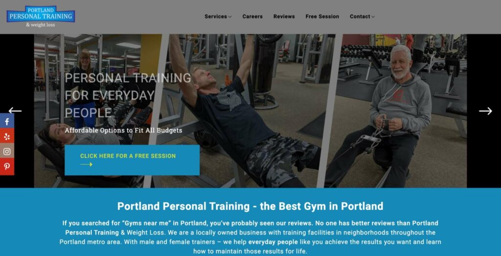 Portland Personal Training & Weight Loss Homepage