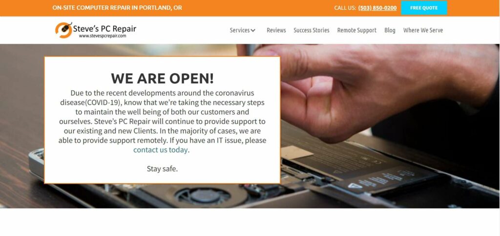 Steve’s PC Repair Homepage