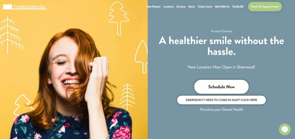 Timber Dental Homepage
