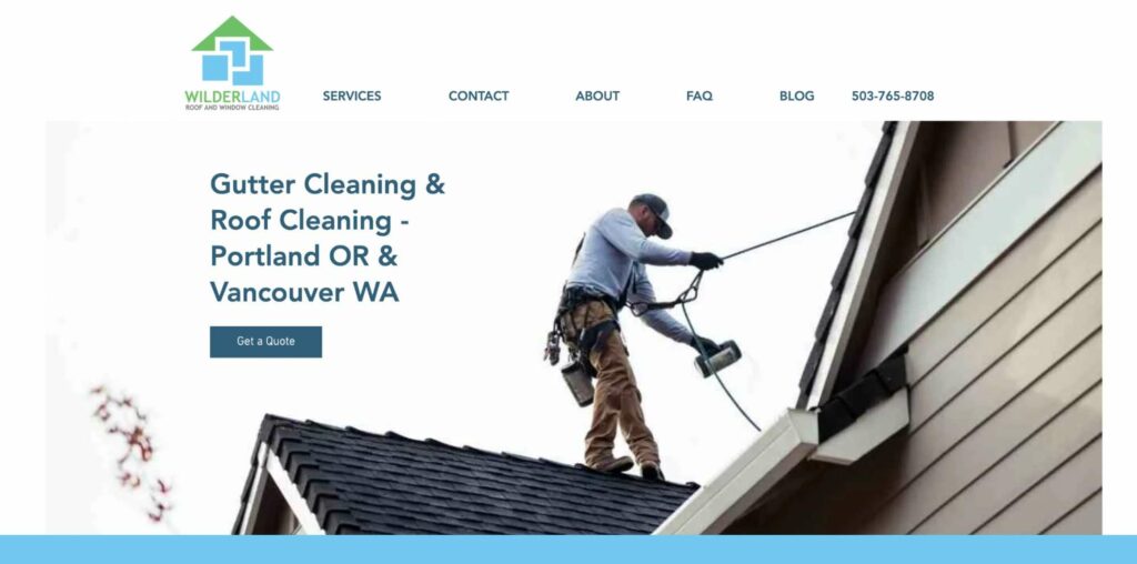 Wilderland Roof & Window Cleaning Homepage