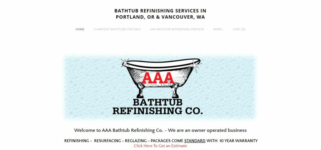 AAA Bathtub Refinishing Co. Homepage