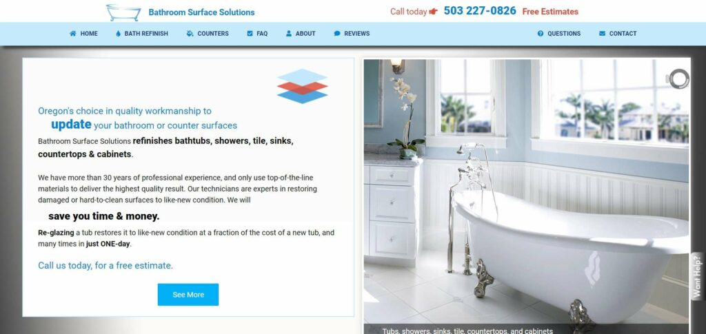 Bathroom Surface Solutions Homepage