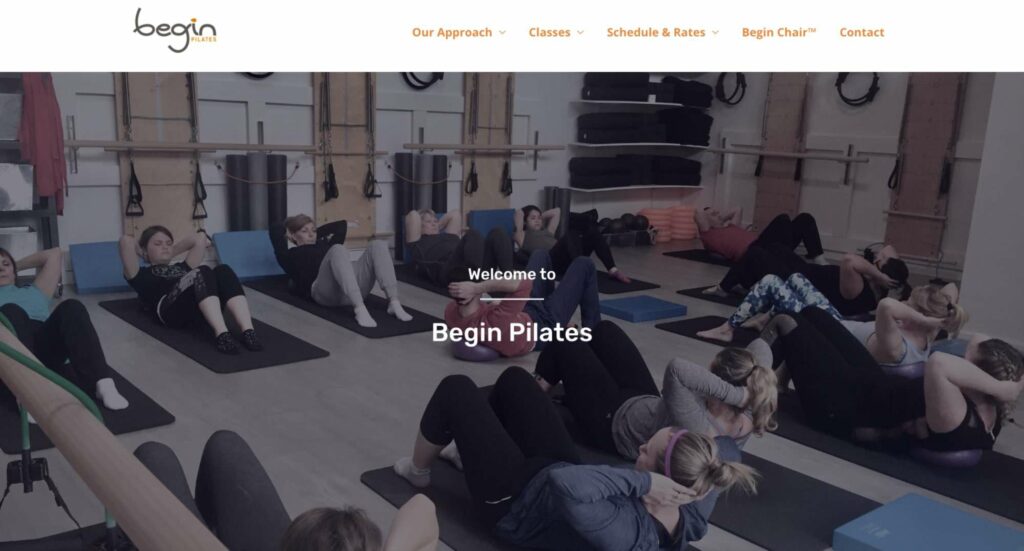 Begin Pilates Homepage