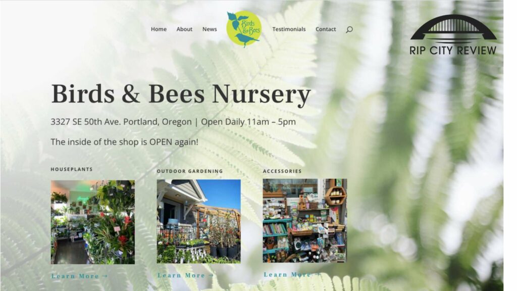 Birds & Bees Nursery Homepage