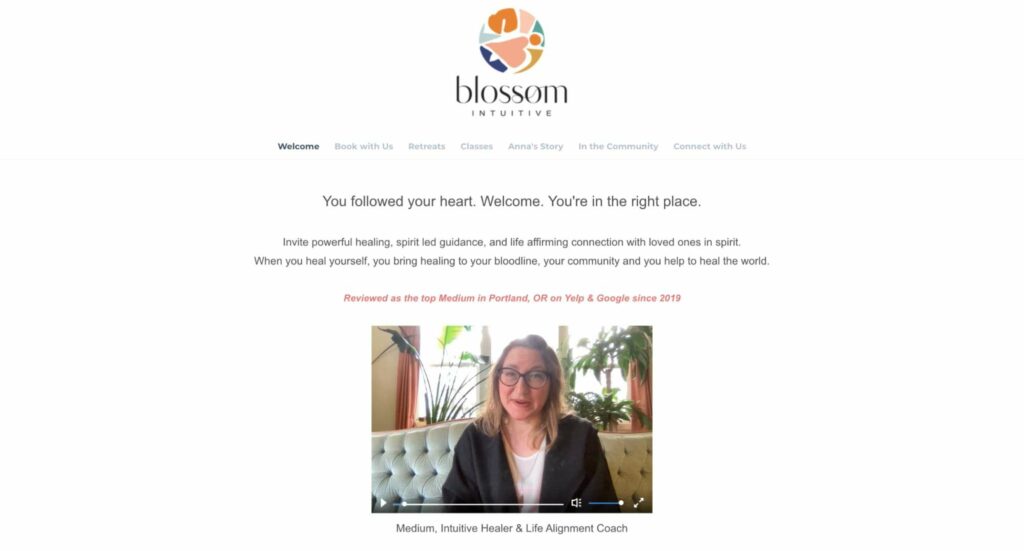 Blossom Intuitive Homepage