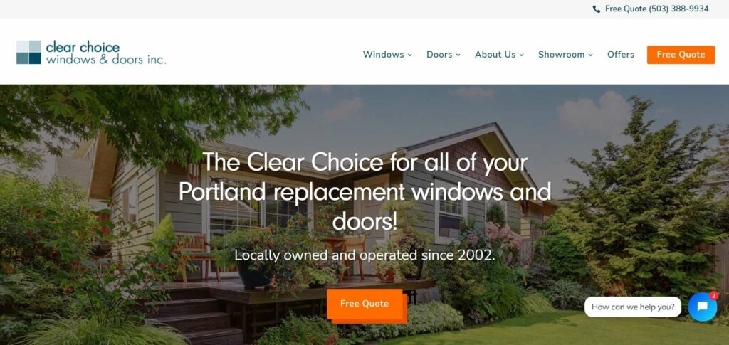 Clear Choice Windows & Doors, Inc. Homepage