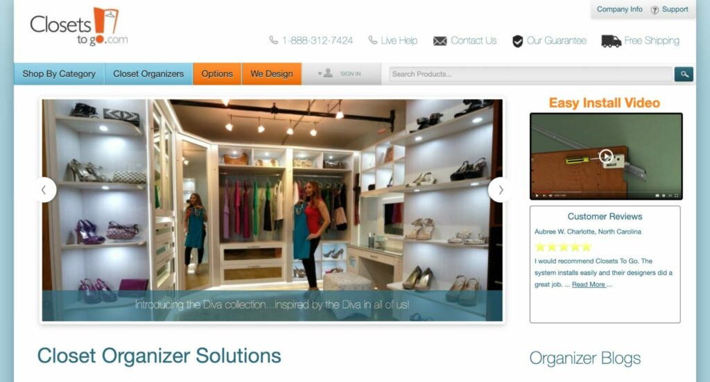 Closets To Go Homepage