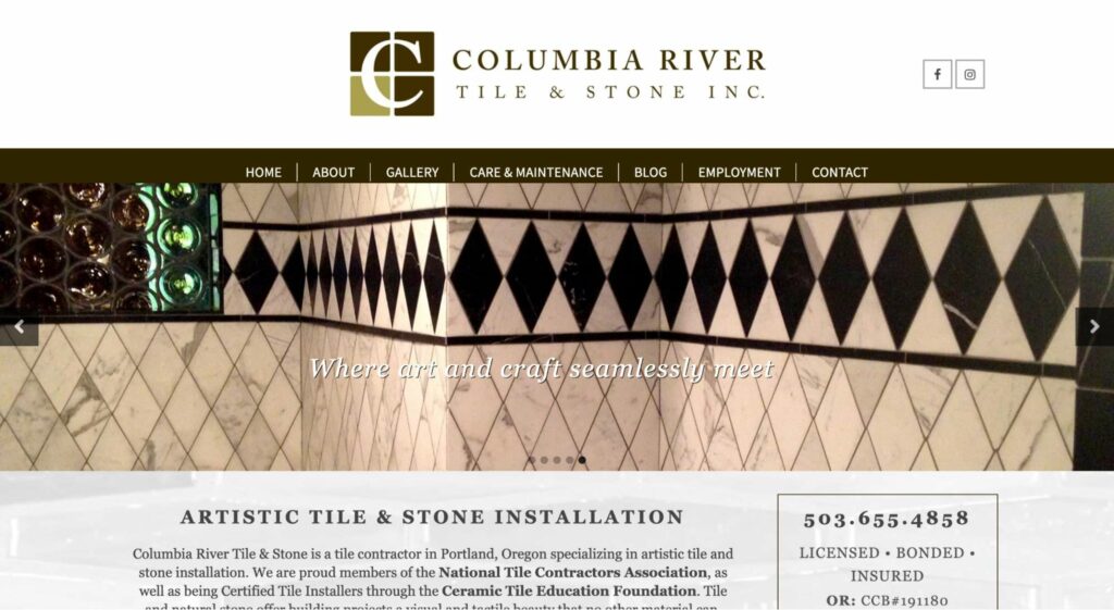 Columbia River Tile & Stone Inc. Homepage