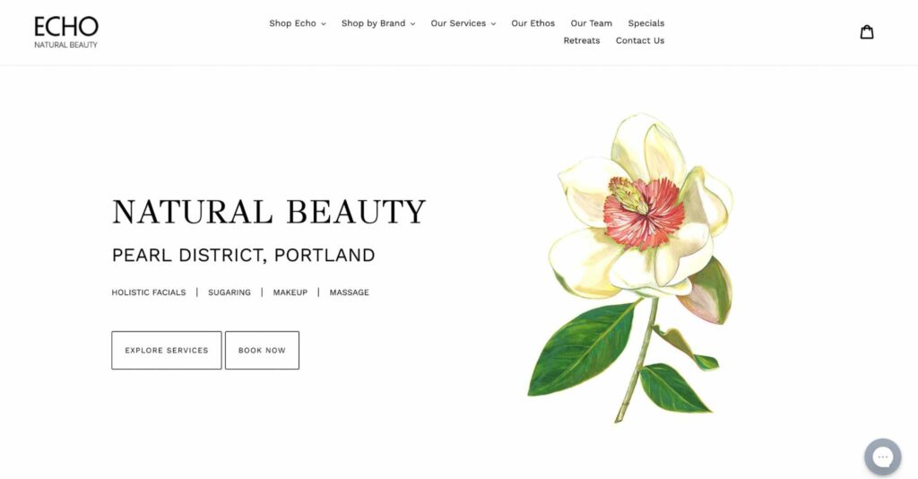 Echo Natural Beauty Homepage