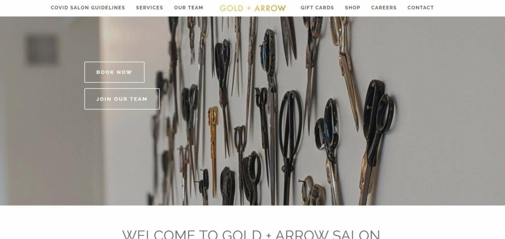 GOLD + ARROW Homepage