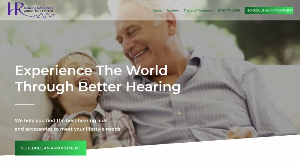 Hearing Resources Audiology Center Homepage