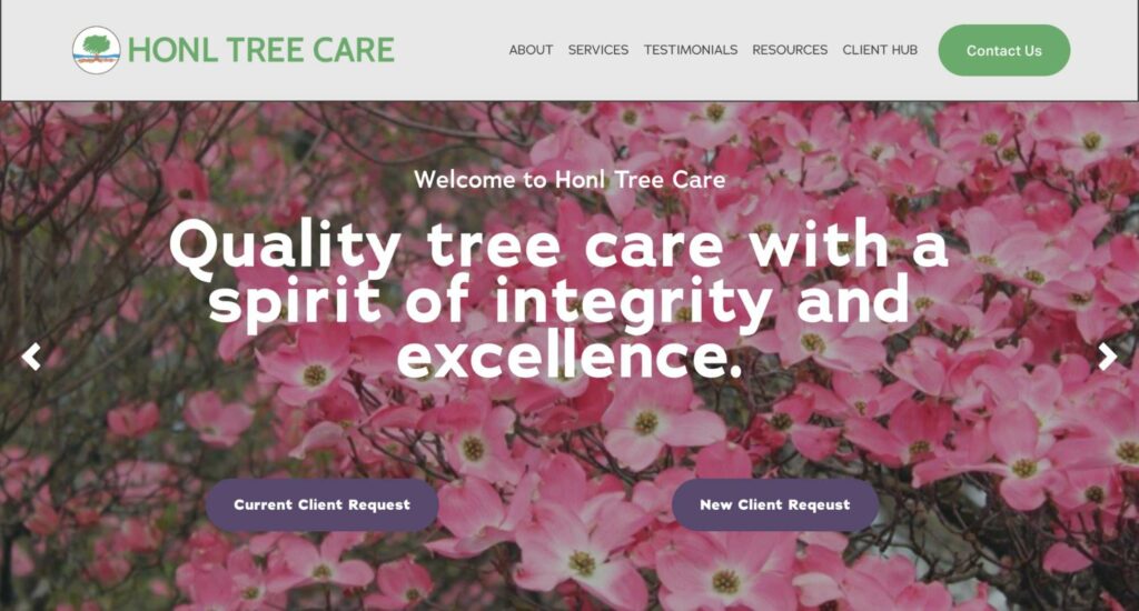 Honl Tree Care Homepage