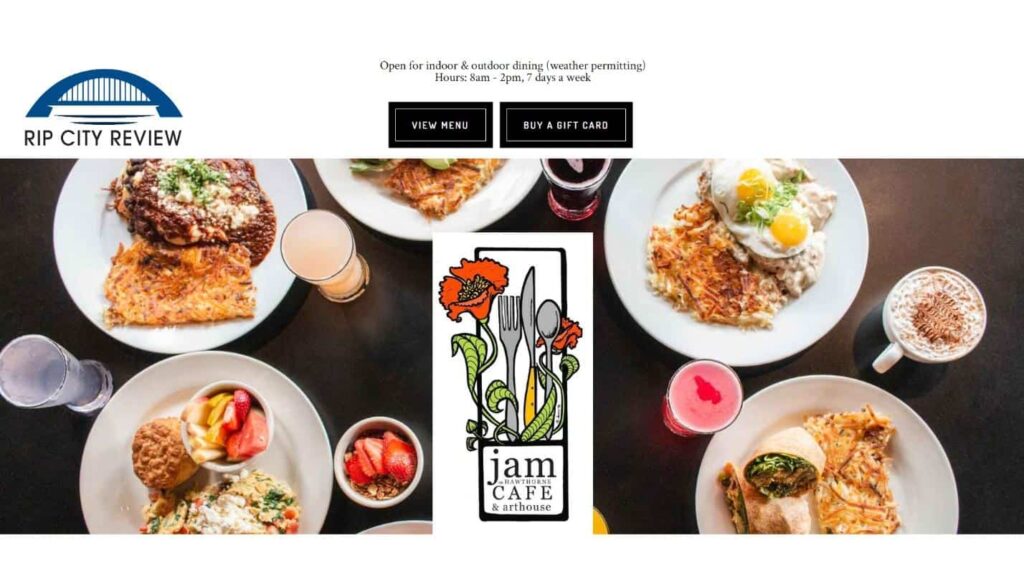 Jam on Hawthorne Homepage