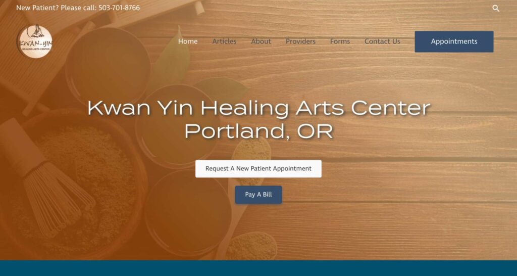 Kwan Yin Healing Arts Center Homepage