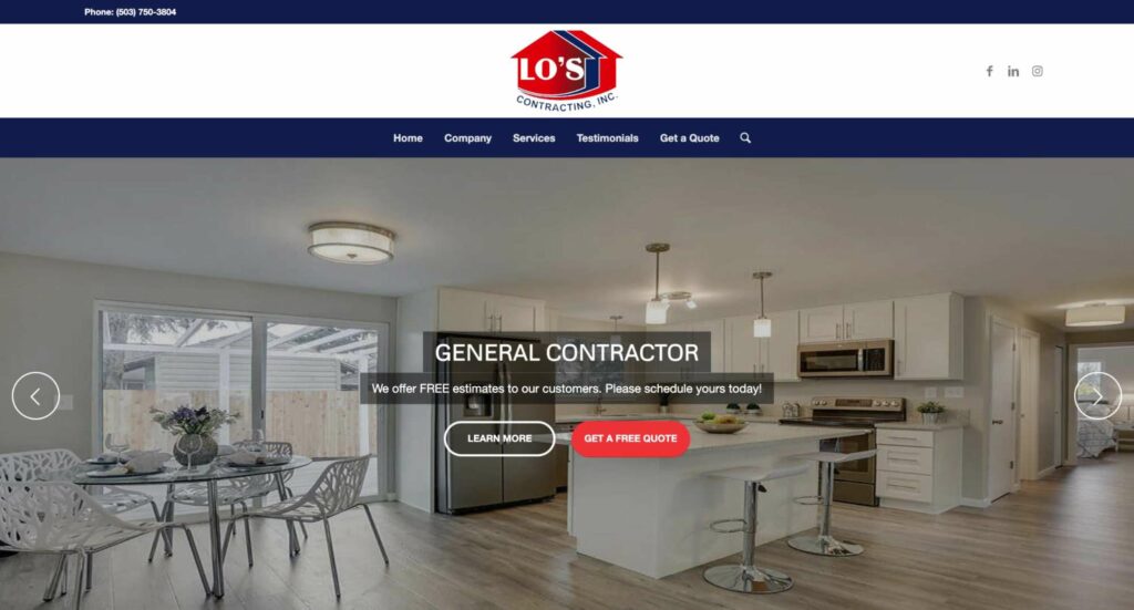 Lo’s Contracting Homepage