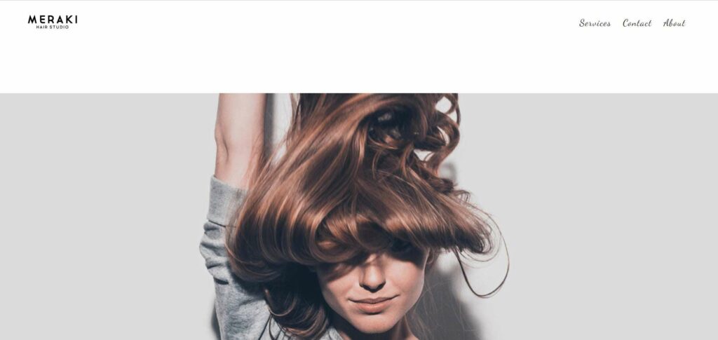 Meraki Hair Studio Homepage