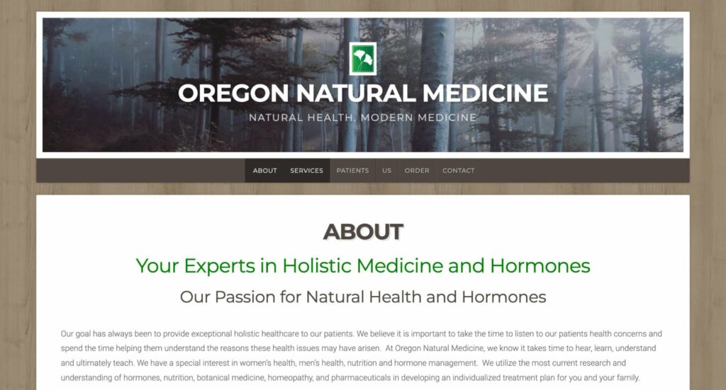 Oregon Natural Medicine Homepage