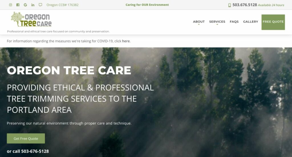 Oregon Tree Care Homepage