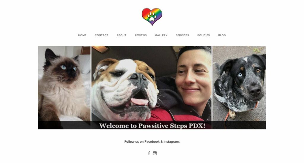 Pawsitive Steps Homepage