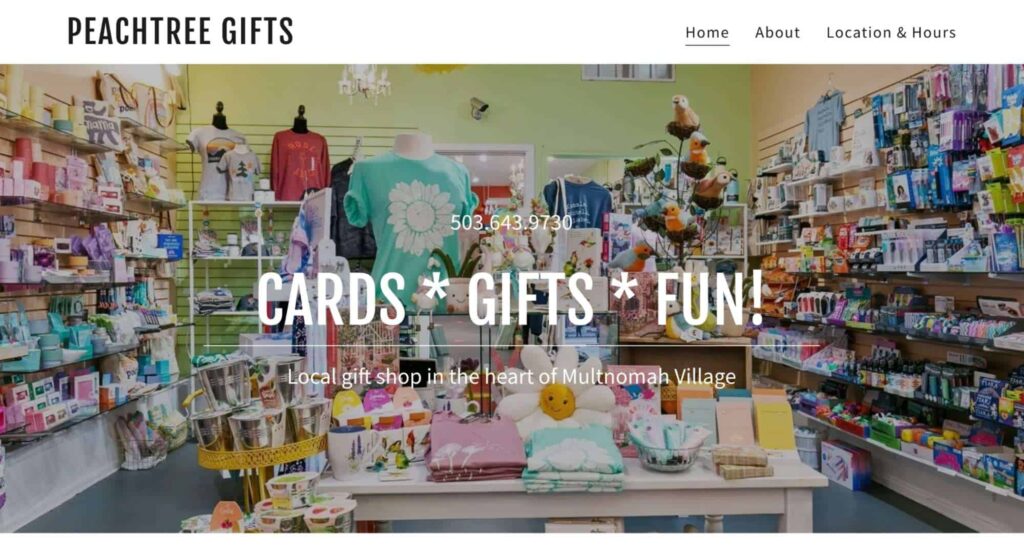 Peachtree Gifts Homepage
