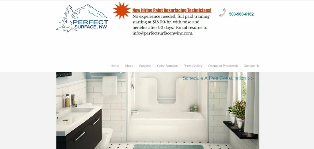 Perfect Surface Northwest Homepage