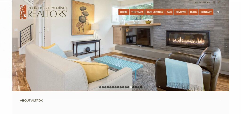 Portland’s Alternative Inc. Realtors Homepage