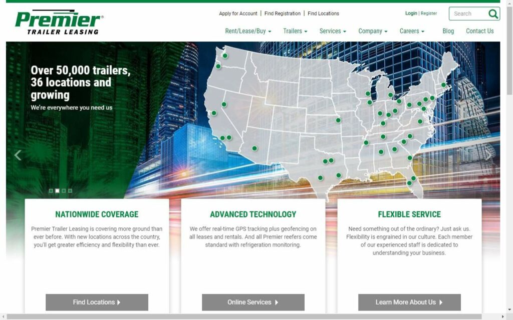 Premier Trailer Leasing - Portland, OR Homepage