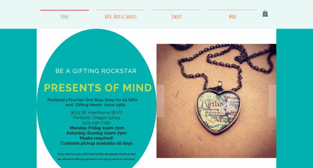 Presents of Mind Homepage
