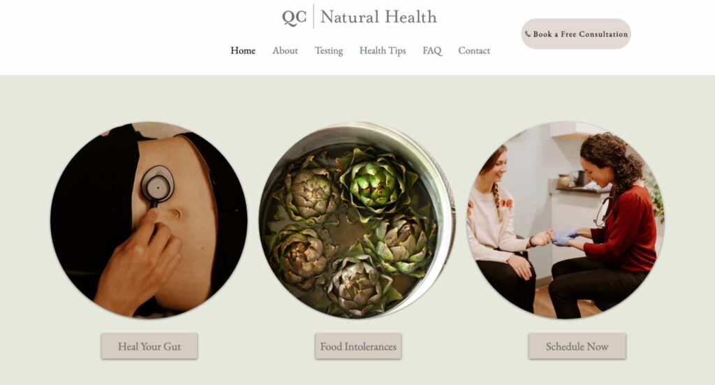 QC Natural Health Homepage