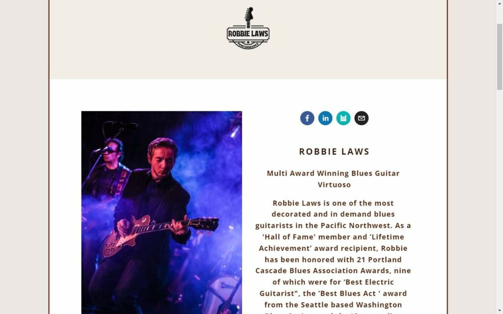 Robbie Laws Music Homepage