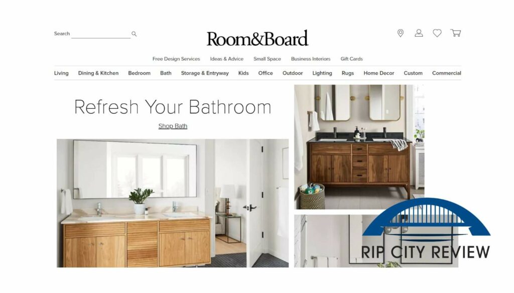 Room & Board Homepage