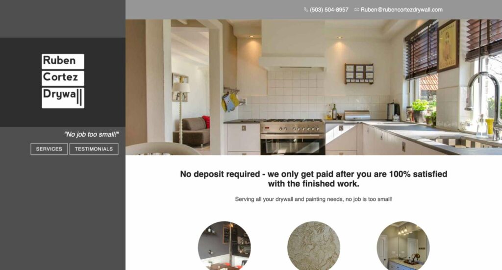 Ruben Cortez Drywall Homepage