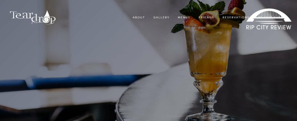 Teardrop Cocktail Lounge Homepage