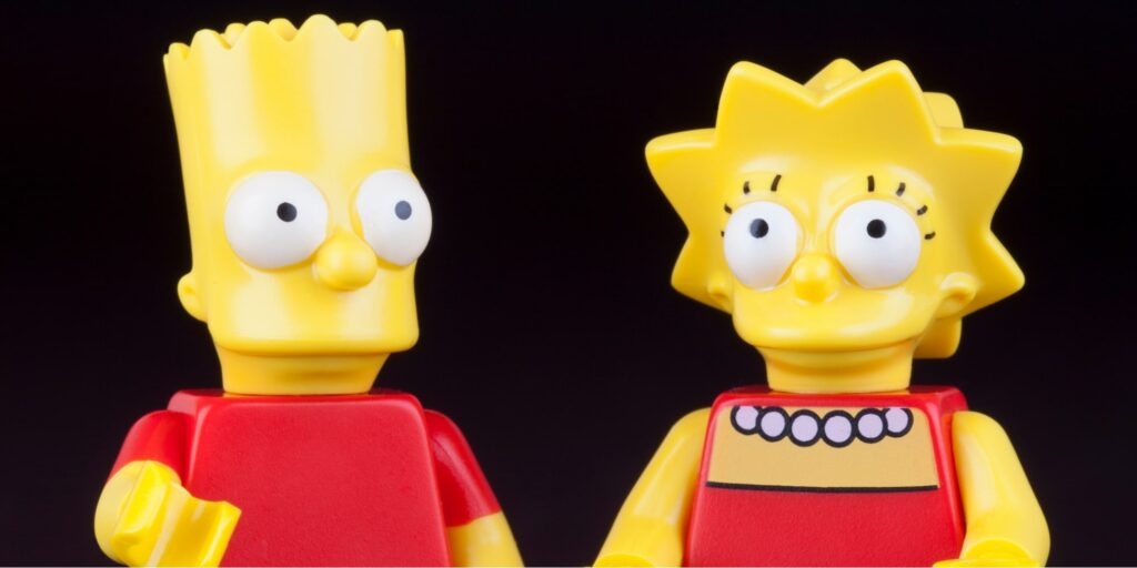 The connection with The Simpsons cartoon