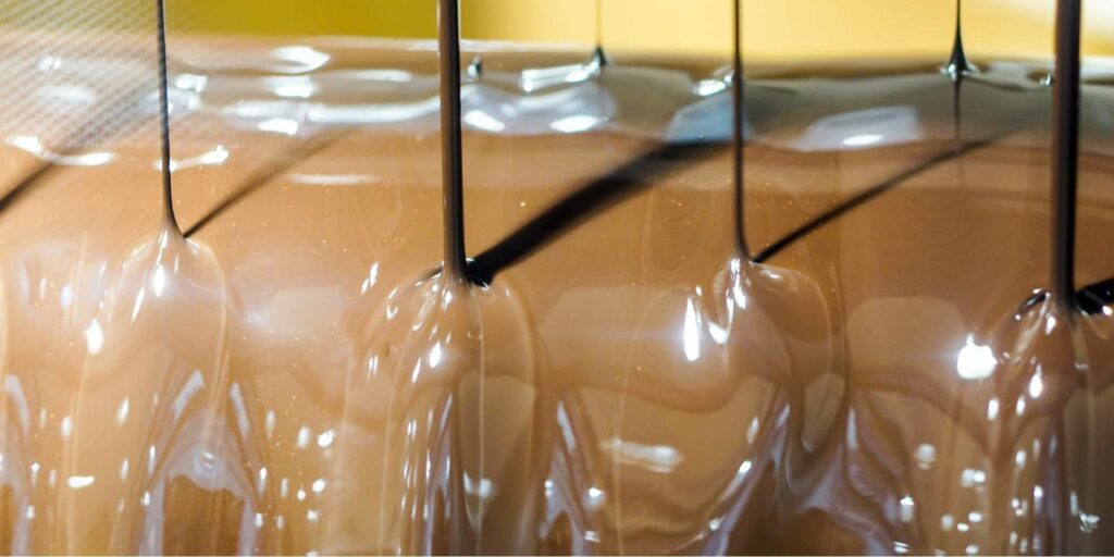 There's a 21-foot-tall chocolate waterfall