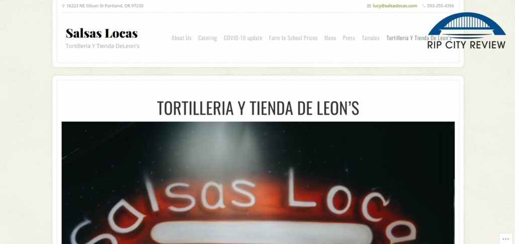 Tortilleria y Tienda De Leon’s Homepage
