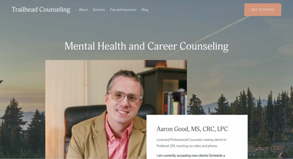 Trailhead Career and Mental Health Counseling Aaron Good, MS, CRC, LPC Homepage